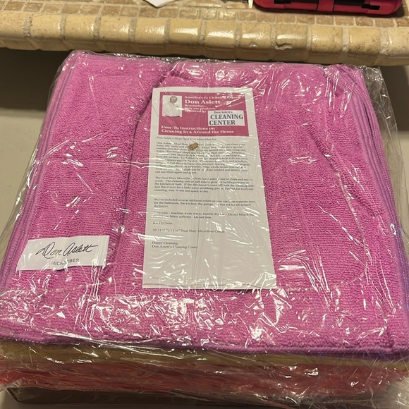 Don aslett 50pc dual microfiber set Qvc brand new in box.Cleaning/dusting/window - Picture 1 of 6